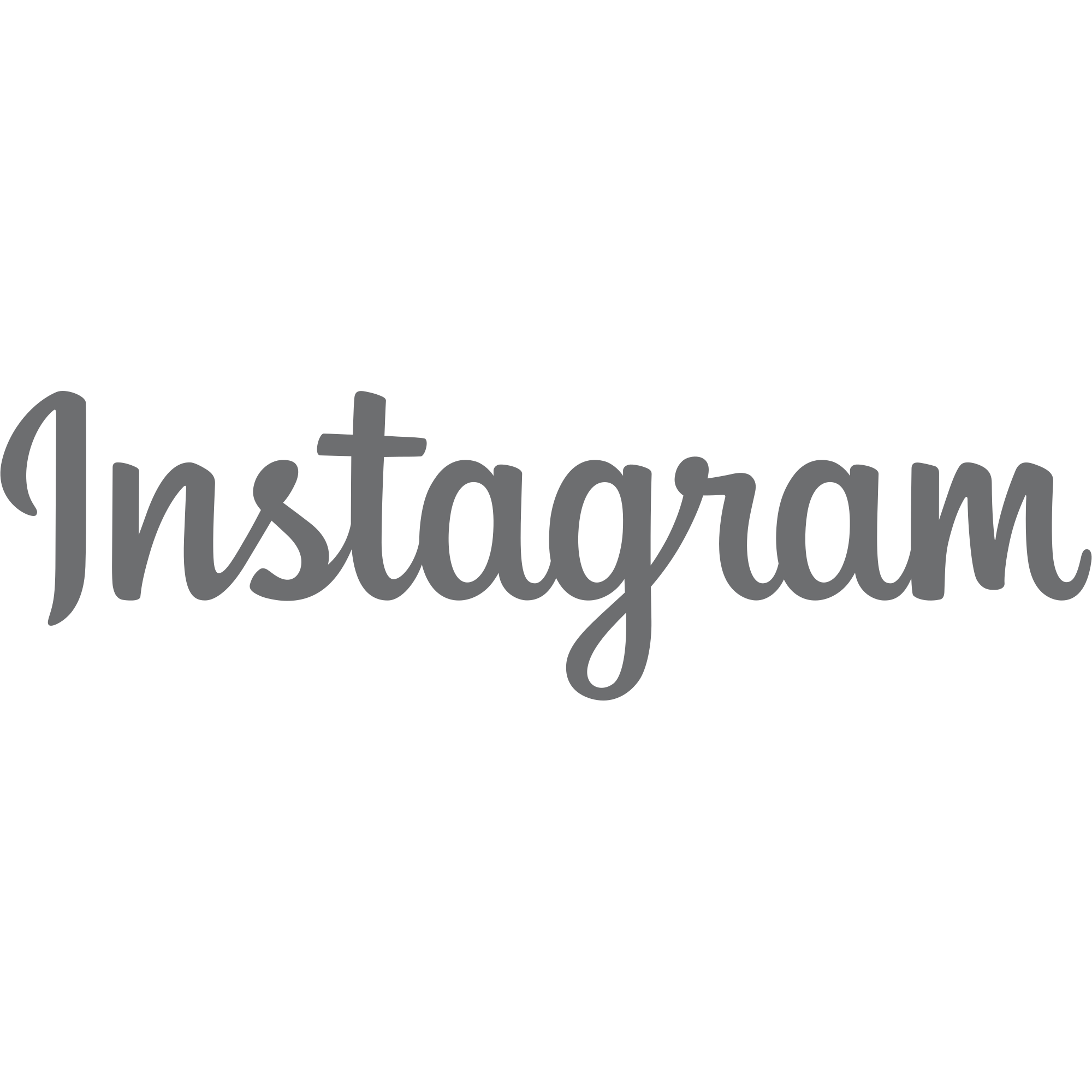 instagram wordmark gray png transparent background